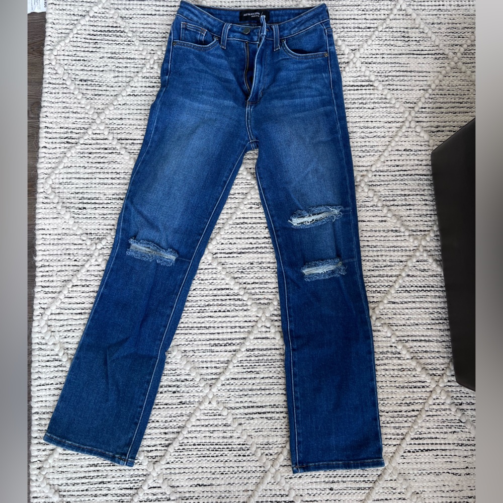 Just Black dark wash straight leg jeans
